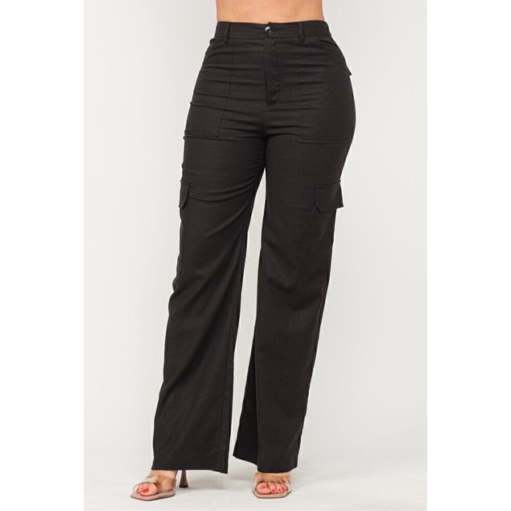 Black cargo pants
